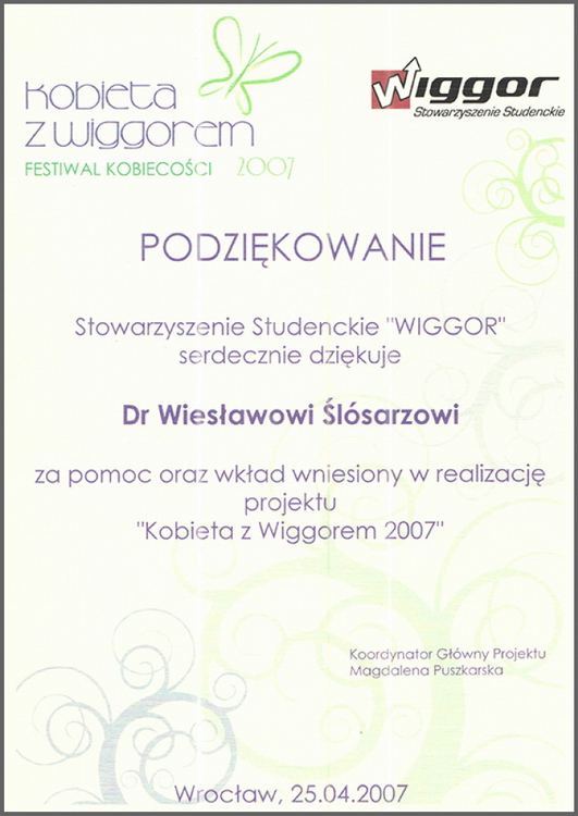 Stowarzyszenie Studenckie “WIGGOR”